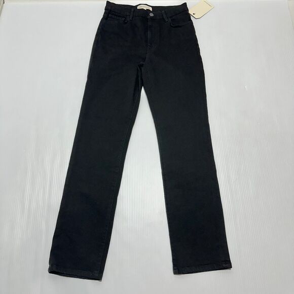 Current/Elliott The Soulmate Jeans Women's 26 Black Denim Slim Fit Straight NWT - Picture 6 of 15